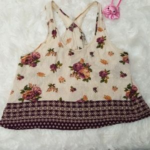 Floral print tank